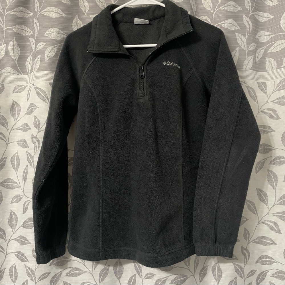 Columbia Black Zip Up Fleece Jacket